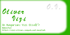 oliver vizi business card